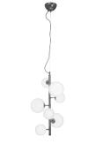 Aneta Lighting MOLEKYL taklampe vertikal, tinn/ hvit,  7 x G9 (7041661268074)