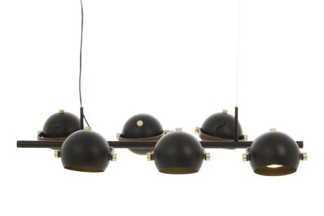 Aneta Lighting BOW taklampe 6-lys, svart, 6 x GU10 (7041661263178)