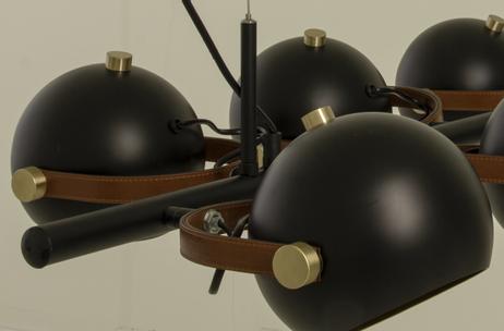 Aneta Lighting BOW taklampe 6-lys, svart, 6 x GU10 (7041661263178)