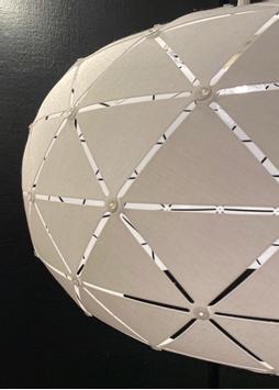 Aneta Lighting LATTICE taklampe, hvit tex (7041661265219)