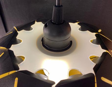 Aneta Lighting LATTICE taklampe, svart (7041661265233)