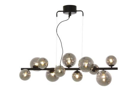 Aneta Lighting MOLEKYL taklampe L85, svart/sotet, 11 x G9