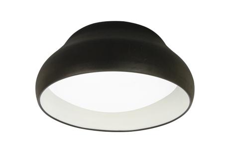 Aneta Lighting SINUS plafond, svart, 32W LED, CCT, med fjernrkontroll (7041661272590)