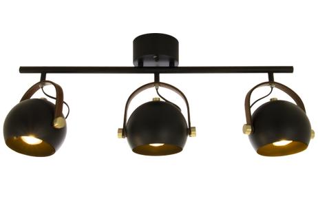 Aneta Lighting BOW takspot, svart, 3 x 7W GU10 (7041661264809)