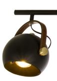 Aneta Lighting BOW takspot, svart, 3 x 7W GU10 (7041661264809)