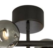 Aneta Lighting MOLEKYL plafond, svart/røk (7041661265608)