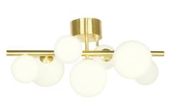 Aneta Lighting MOLEKYL plafond, matt messing/hvit DEMOVARE