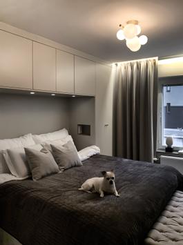 Aneta Lighting MOLEKYL plafond, matt messing/ hvit (7041661265820)