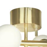 Aneta Lighting MOLEKYL plafond, matt messing/ hvit (7041661265820)