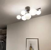 Aneta Lighting MOLEKYL plafond, tinn/ hvit,  7xG9 (7041661268081)