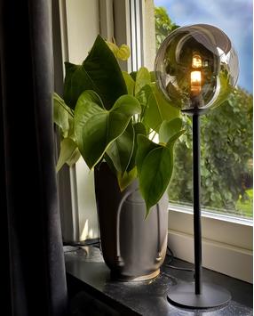 Aneta Lighting MOLEKYL bordlampe høy, svart/ sotet,  G9 (7041661268098)