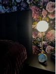 Aneta Lighting MOLEKYL bordlampe høy, matt messing/ hvit,  G9 (7041661268104)