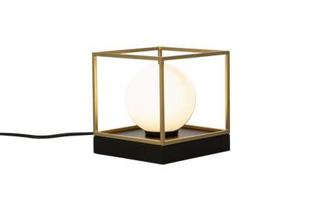 Aneta Lighting ASTRO bord-/ vegglampe liten, svart/ gull/ opal,  G9 (7041661271234)