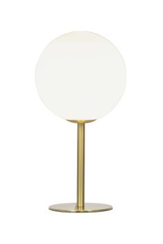 Aneta Lighting MOLEKYL bordlampe 1-lys, matt messing/ hvit (7041661266421)