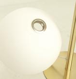 Aneta Lighting MOLEKYL bordlampe 1-lys, matt messing/ hvit (7041661266421)