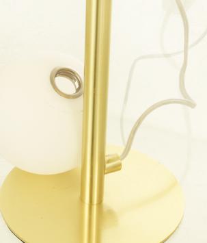 Aneta Lighting MOLEKYL bordlampe 3-lys, matt messing/ hvit (7041661265844)