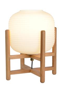 Aneta Lighting NORDICO liten bordlampe,  natur tre/hvit, E27 (7041661265981)