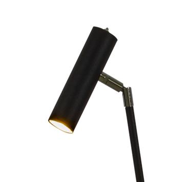 Aneta Lighting ARTIC gulvlampe,  svart, 6W LED (7041661268005)