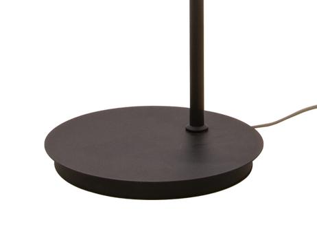 Aneta Lighting GEILO gulvlampe,  svart/ grå/ tre,  E27 med skjerm pakket i separat eske (7041661269750)