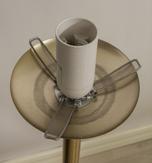 Aneta Lighting MOLEKYL gulvlampe,  matt messing/ hvit,  E14 (7041661271074)