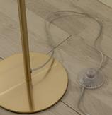 Aneta Lighting MOLEKYL gulvlampe,  matt messing/ hvit,  E14 (7041661271074)