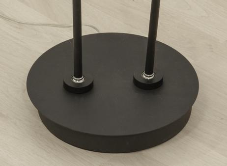 Aneta Lighting ARTIC gulvlampe 2-lys, svart, LED (7041661271692)