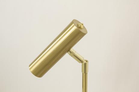 Aneta Lighting ARTIC gulvlampe 2-lys, matt messing, LED (7041661271463)