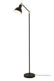 Aneta Lighting DUBLIN gulvlampe,  svart/ matt messing, E27 (7041661271579)