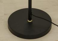 Aneta Lighting DUBLIN gulvlampe,  svart/ matt messing, E27 (7041661271579)