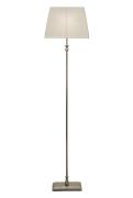 Aneta Lighting ANETTE golvlampe, silver/hvit, 40W E14, inkl skjerm