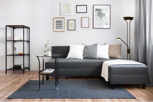 Aneta Lighting NICE gulvuplight,  svart, LED,  dimmers (7041661271456)