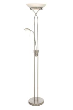 Aneta Lighting CANNES gulvuplight, stål, 28W + 5W LED, dimmers