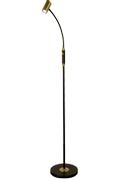 Aneta Lighting GUSTO golvlampa. svart/mässing, 5W LED
