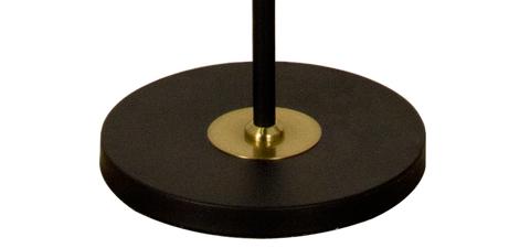 Aneta Lighting GUSTO golvlampa. svart/ mässing,  5W LED (7041661261228)