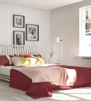 Aneta Lighting BOW golvlampe,  1-arm, hvit, GU10 (7041661263208)