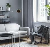 Aneta Lighting BOW golvlampe,  1-arm, svart, GU10 (7041661263192)