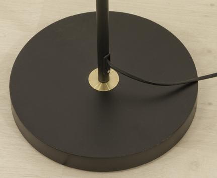 Aneta Lighting BOW golvlampe,  1-arm, svart, GU10 (7041661263192)