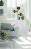 Aneta Lighting BOW golvlampe,  3-arm, svart, 3 x GU10 (7041661263215)
