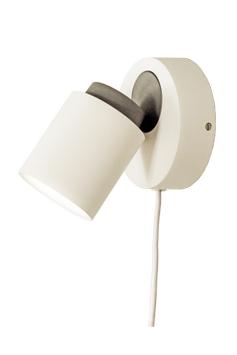 Aneta Lighting ROLLO 1-SPOT vegg, hvit/grå, GU10 (7041661258211)