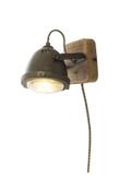 Aneta Lighting ALASKA vegglampe,  jerngrå/ tre,  GU10 (7041661265431)