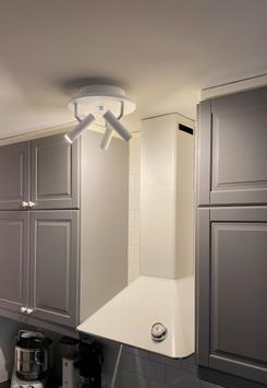 Aneta Lighting ARTIC takspot rund 3-lys, hvit, 3 x 6W LED (7041661267855)