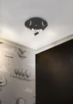 Aneta Lighting ARTIC takspot rund 3-lys, svart, 3 x 6W LED (7041661267862)