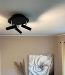 Aneta Lighting ARTIC takspot rund 3-lys, svart, 3 x 6W LED (7041661267862)