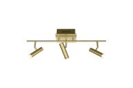 Aneta Lighting ARTIC takspot rett 3-lys, matt messing, 3 x 6W LED (7041661267930)