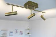 Aneta Lighting ARTIC takspot rett 3-lys, matt messing, 3 x 6W LED (7041661267930)