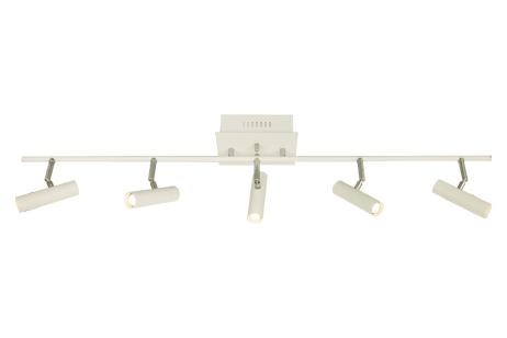 Aneta Lighting ARTIC takspot rett 5-lys, hvit, 5 x 6W LED (7041661267947)