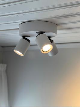 Aneta Lighting ROLLO 3-SPOT plate, hvit/grå, 3 x GU10 (7041661258228)