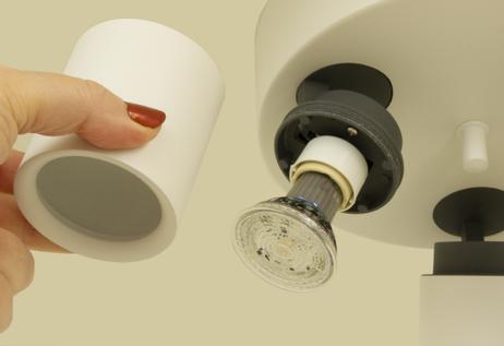 Aneta Lighting ROLLO 3-SPOT plate, hvit/grå, 3 x GU10 (7041661258228)