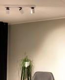 Aneta Lighting ROLLO 3-SPOT rekke, hvit/grå, 3 x GU10 (7041661258235)
