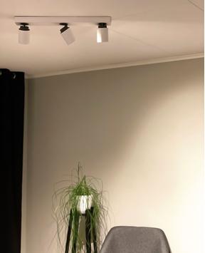 Aneta Lighting ROLLO 3-SPOT rekke, hvit/grå, 3 x GU10 (7041661258235)